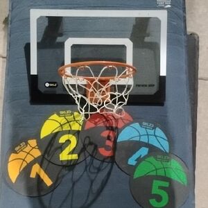 Mini Basketball Hoop Set with Colorful Shot Spotz